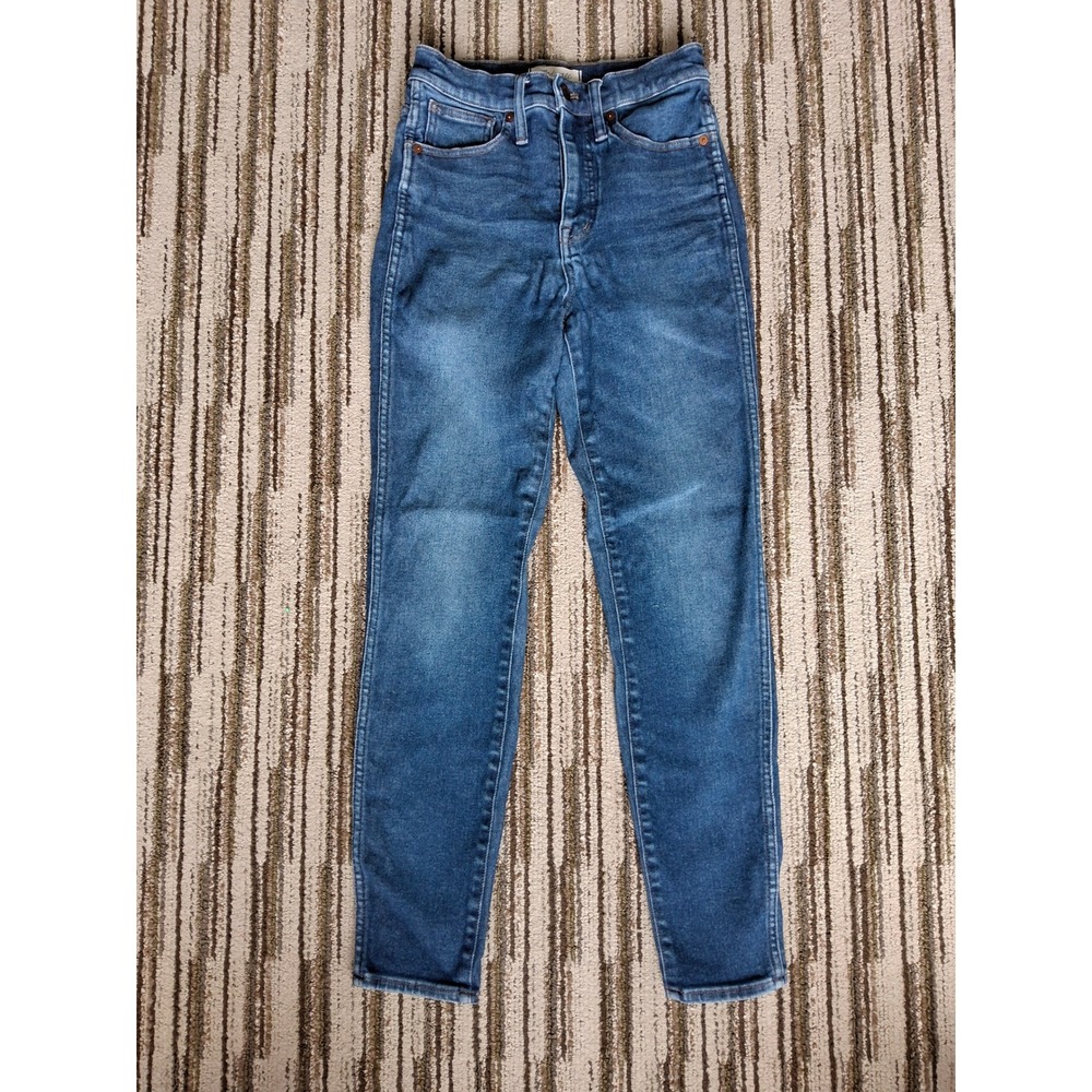 Madewell 10 High-Rise Skinny Jeans Size 26 Medium Wash Denim Blue High Waist